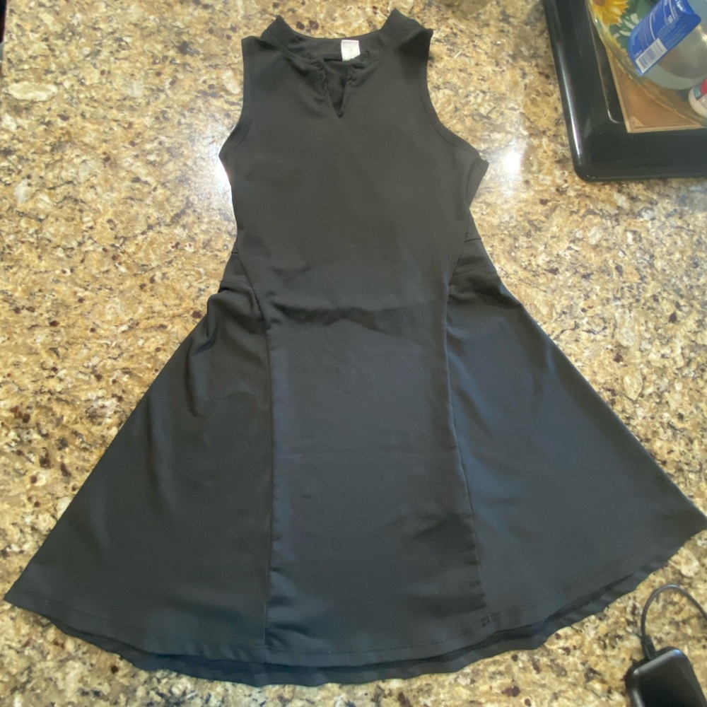 SHEIN Black Halter A-Line Cocktail Dress